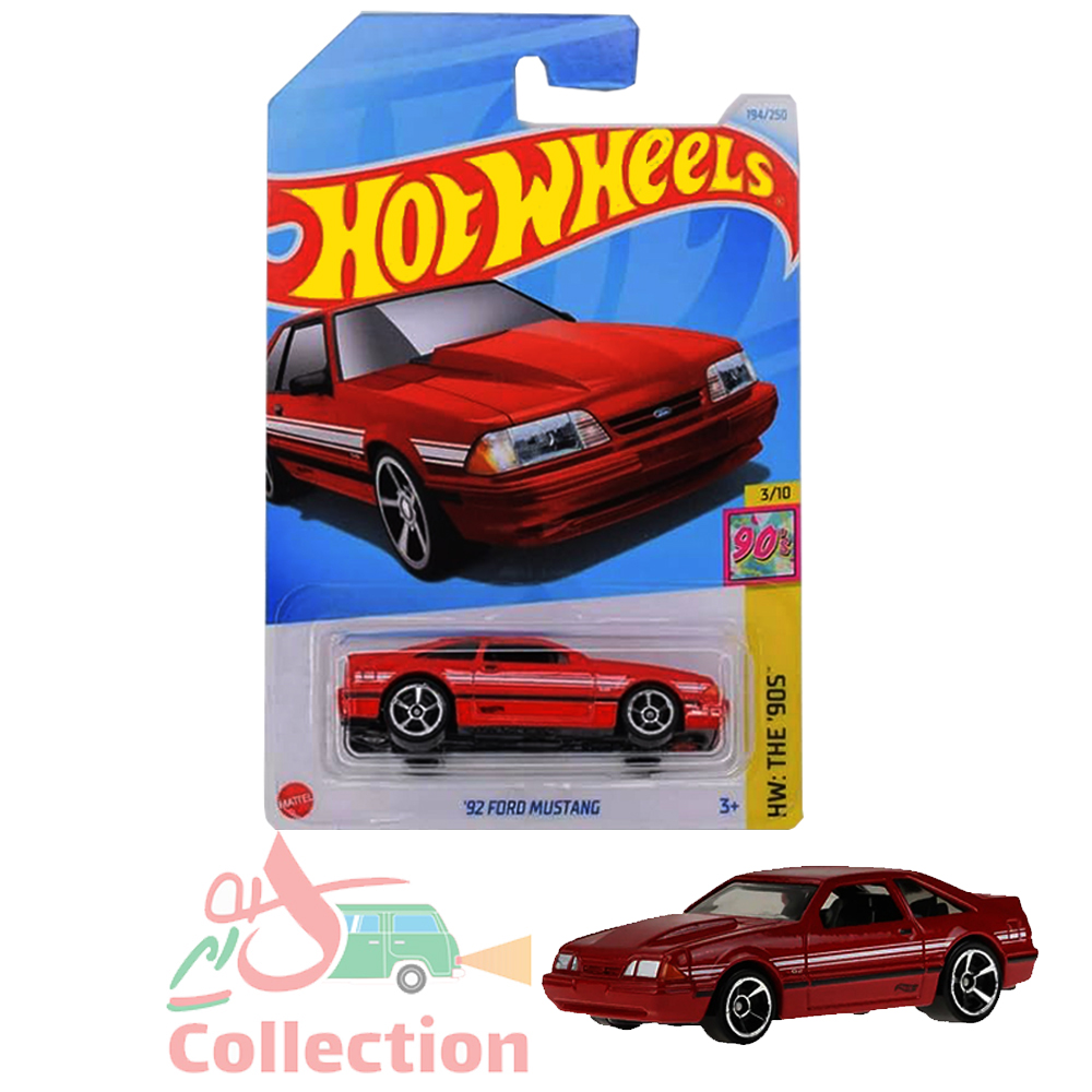 ماشین هات ویلز  92 ford mustang t فورد موستانگ
