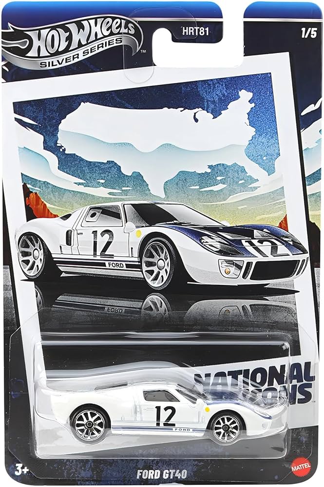 ماشین هات ویلز سیلور Ford gt40 فورد